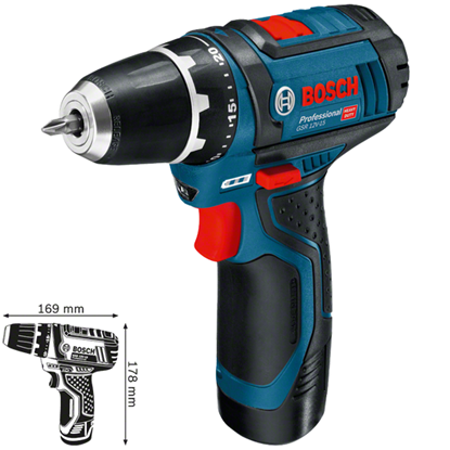 Bosch GSR 12V-15 Professional Akülü Delme Vidalama resmi