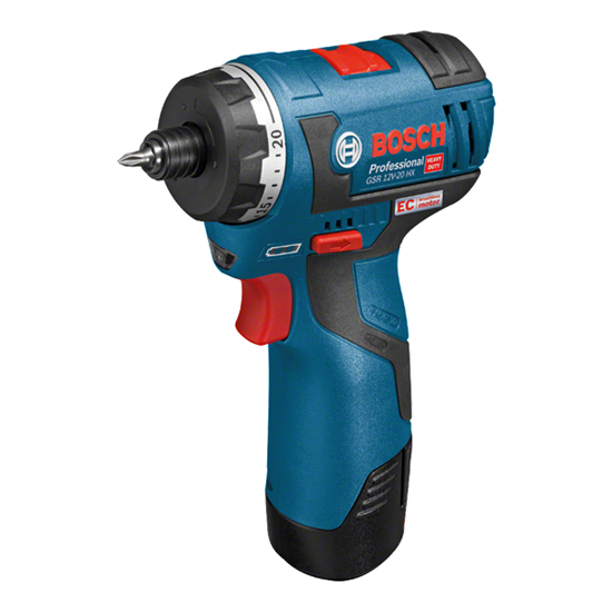 Picture of Bosch GSR 12V-20 HX Professional Akülü Delme Vidalama